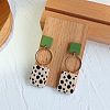 Acrylic & Resin Dangle Earrings FS-WG4C04D-02-1
