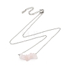 12Pcs 12 Styles Natural Mixed Stone Chip Pendant Necklace Sets NJEW-JN05097-5