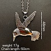 Vintage Alloy Flying Bird Pendant Necklaces for Men Women SG2884-2