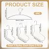 7Pcs 4 Styles Stainless Steel Sock Stretchers AJEW-UN0003-38A-3