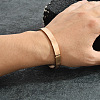 Stainless Steel Hinged Bangles for Women Men PW-WG574DC-01-2