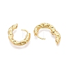 Ring Brass Hoop Earrings for Women EJEW-N054-59G-3