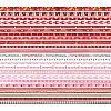 5 Sets 5 Styles Polyester Printed Satin Ribbon & Grosgrain Ribbons Sets OCOR-TA0001-39-2