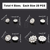 80Pcs 4 Style Alloy Rhinestone Shank Buttons DIY-GA0003-58-2