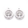 Non-Tarnish 304 Stainless Steel Charms STAS-I098-03-2