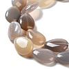 Natural Grey Agate Beads Strands G-L242-31-4
