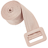 1Pc Cloth Waist Belts with Alloy Buckles for Coat AJEW-GF0015-07A-1