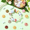40Pcs 2 Styles Opaque Acrylic Beads MACR-CJ0002-49-6