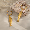 Stainless Steel Fish Hoop Earrings ZZ6845-4