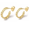 Brass Stud Earrings EJEW-K247-11G-1