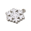 Winter Theme Alloy Enamel Pendants ENAM-M002-05R-P-2