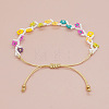 Handmade Glass Seed Bead Woven Flower Braided Bracelets RV1845-4