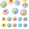 10Pcs 5 Styles Baking Paint Glass Enamel Beads LAMP-TA0002-50B-2
