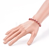 Handmade Round Evil Eye Lampwork Beaded Stretch Bracelets BJEW-JB05974-04-3