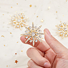 SUPERFINDINGS 6Pcs Alloy Rhinestone Brooches JEWB-FH0001-45G-4