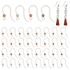   64Pcs 4 Colors Transparent Resin Earring Hooks RESI-PH0001-84-1