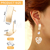 12Pcs Brass Stud Earring Findings KK-BC0011-36-2