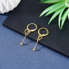 Brass Leverback Earring Findings EJEW-TAC00035-6
