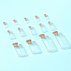 24Pcs 4 Styles Glass Jar Glass Bottles AJEW-FS0001-21-9