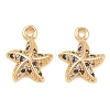 Brass Micro Pave Cubic Zirconia Pendants KK-L261-14A-G-1