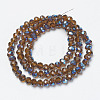 Electroplate Glass Beads Strands EGLA-A034-T6mm-I05-2