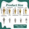 120Pcs 10 Styles Tibetan Style Zinc Alloy Gourd Shaped Connector Charms FIND-PH0038-29-2