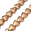 Electroplated Synthetic Non-magnetic Hematite Beads Strands G-C024-04C-1