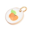 304 Stainless Steel Enamel Pendants STAS-L312-03G-01-2