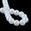 Electroplate Glass Beads Strands EGLA-Q062-10mm-E02-3