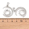 Brass Pendant Cabochon Settings KK-U074-23P-3