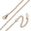 2MM 304 Stainless Steel Cable Chain Necklaces for Women SA-CBACA62-01RG-4