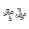 201 Stainless Steel Tiny Cross Charms STAS-F139-025P-3