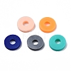 Handmade Polymer Clay Beads Strands CLAY-R089-6mm-T02B-34-3