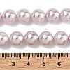 Electroplated Shell Pearl Beads Strands BSHE-G041-10mm-06-2