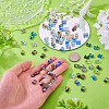 80Pcs 8 Colors Electroplate Glass Beads FIND-TA0010-08-6