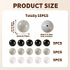 15Pcs 3 Colors Opaque Acrylic Beads SACR-TADJ0001-05A-3