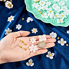 50Pcs 5 Styles Transparent Acrylic Bead Caps MACR-TA0002-88-8