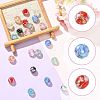 24Pcs 8 Styles Handmade Lampwork Beads LAMP-FS0001-79-2