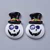 Halloween Theme Opaque Resin Cabochons RESI-D0003-04-1