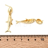 Brass Dangle Earrings EJEW-D352-06G-01-5
