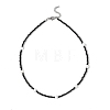 Natural Freshwater Shell Star and Faceted Round Natural Black Spinel Beaded Necklaces for Women NJEW-JN05667-4