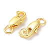 Rack Plating Brass Lobster Claw Clasps KK-F090-24G-02-2