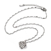 304 Stainless Steel Necklaces for Women NJEW-R015-03P-4