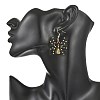 Halloween Glass Seed Bead Dangle Earrings EJEW-MZ00769-04-2