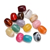 Two-tone Opaque Acrylic Imitation Gemstone European Beads AC-CBA6BCC-15-1
