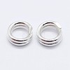 925 Sterling Silver Split Jump Rings STER-F036-01S-1x6mm-2