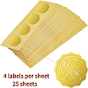 Self Adhesive Gold Foil Embossed Stickers DIY-WH0211-179-3