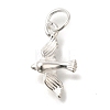 925 Sterling Silver Bird Charms STER-G043-04S-1