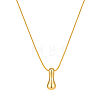 304 Stainless Steel Alphabet Pendant Necklaces for Men and Women GP1122-9-1