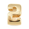 Number 2 Brass Beads KK-B167-B167-26G-02-1